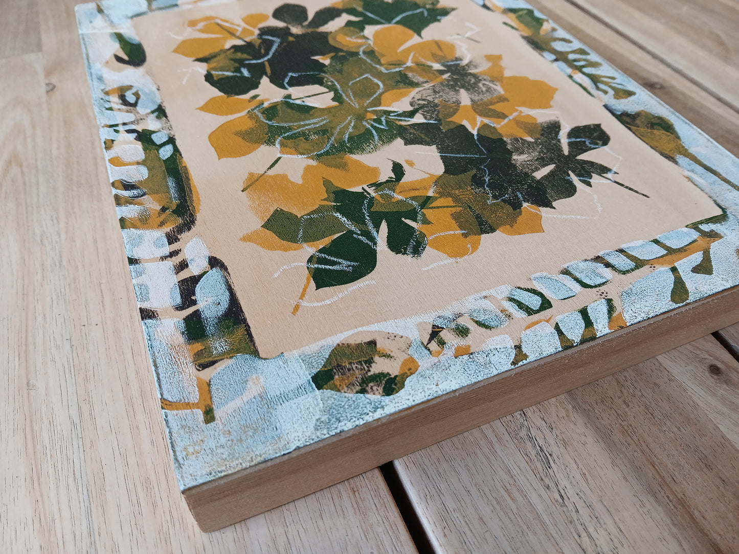 Autumn Leaves - Original Painting on Wood Panel