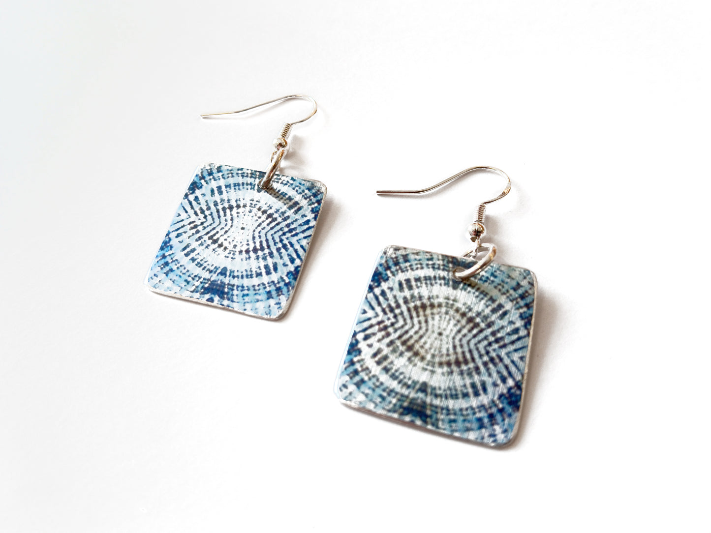 Earrings - Original Abstract Photo Art printed aluminium