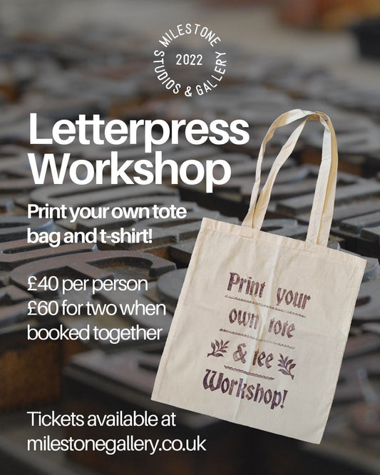 Letterpress Taster: Print your own tote and tee workshops - Various Dates