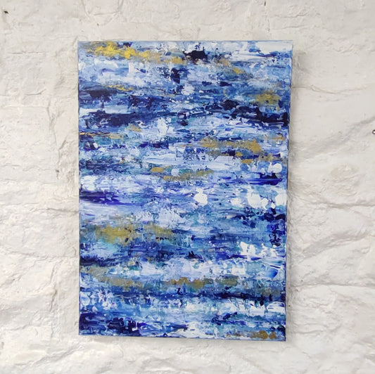 Ocean Blue - Acrylic Painting on Canvas by Mandy Collins